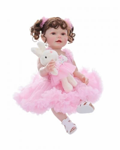 Силиконовая кукла Реборн девочка Габриэль, 55 см-2